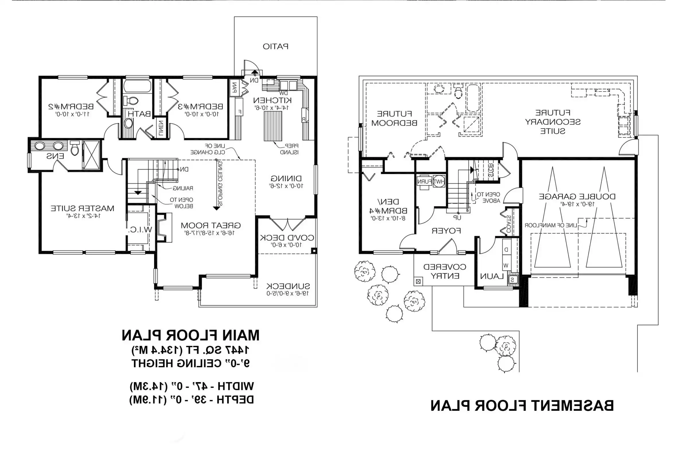 Ground Floor Basement and Upper Main Floor