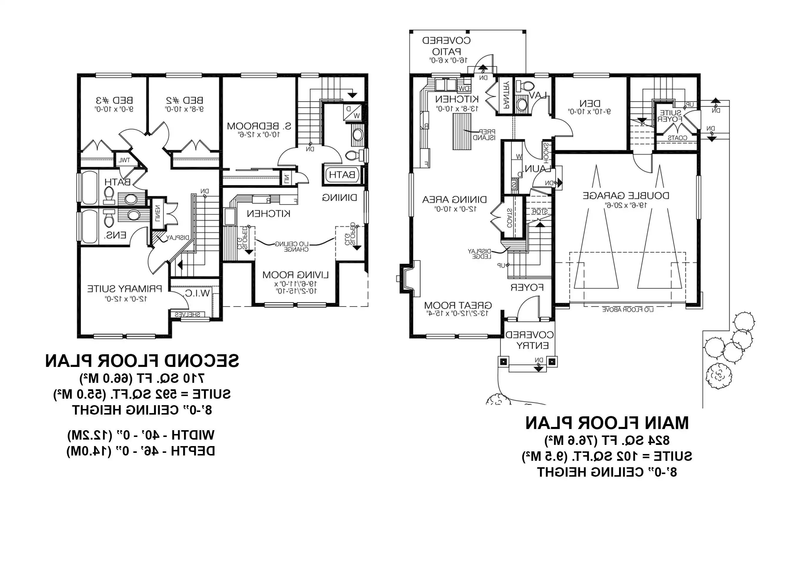 Main Floor and Second Floor