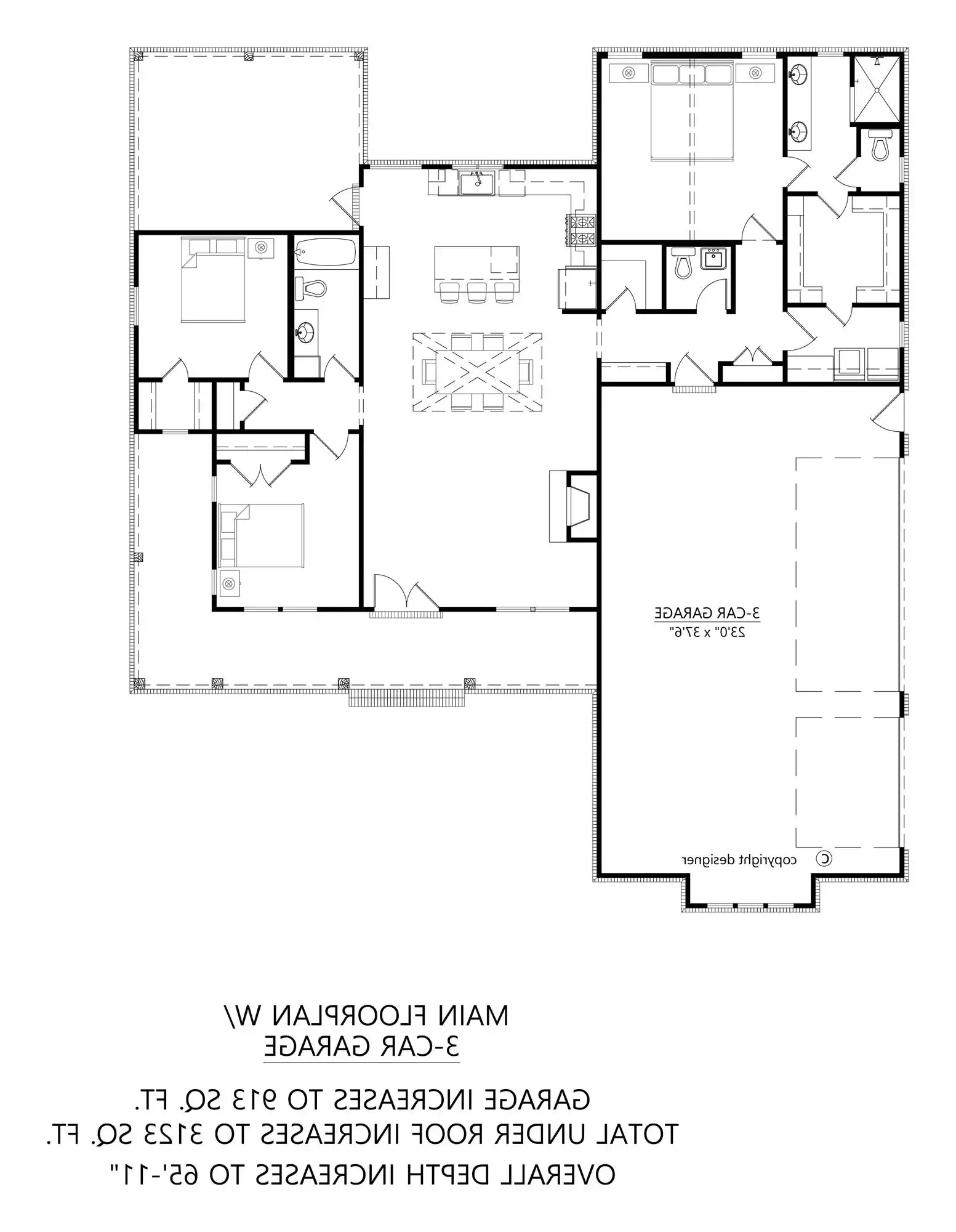 3 Car Garage
