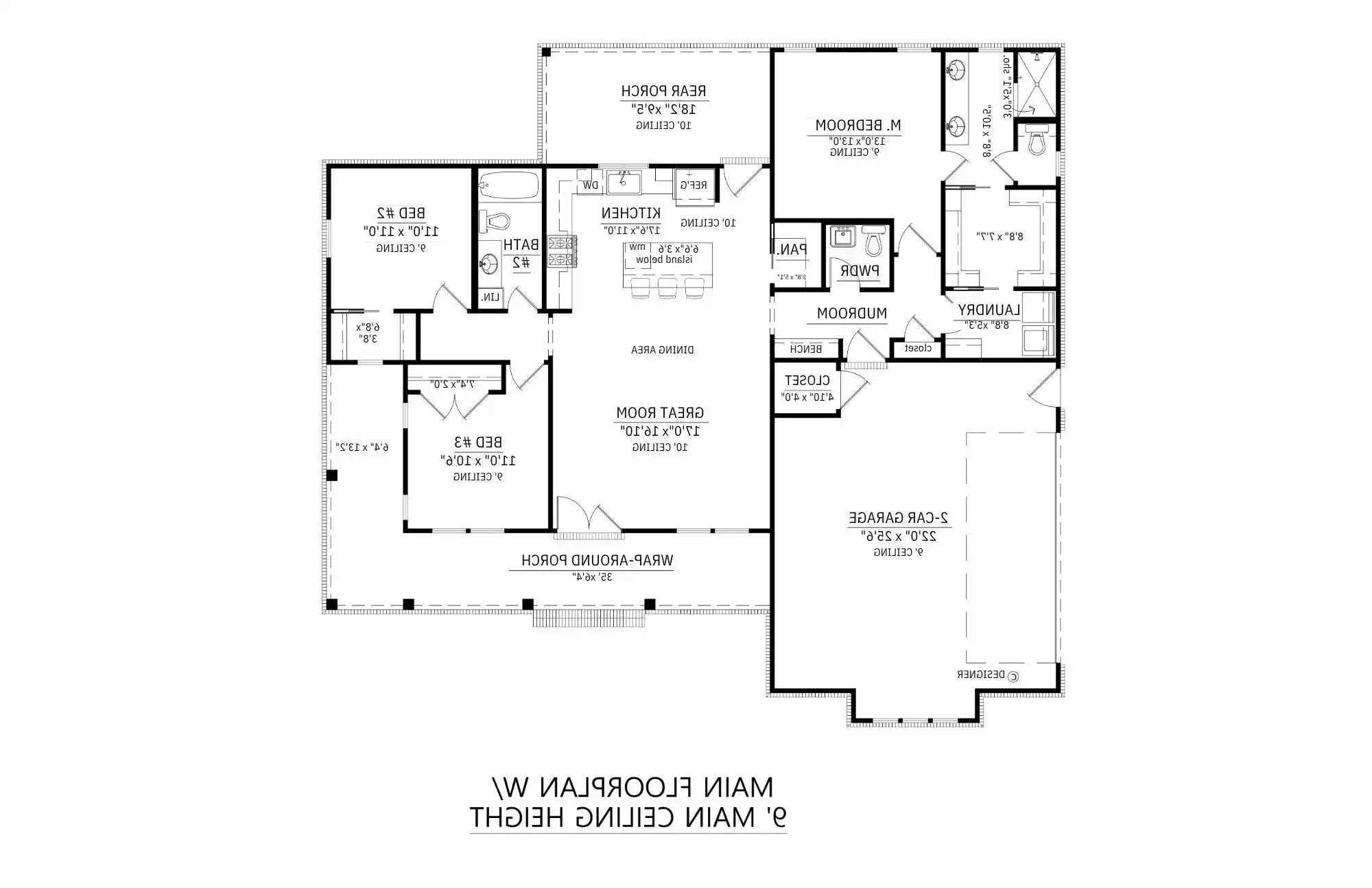9 Foot Ceiling Option