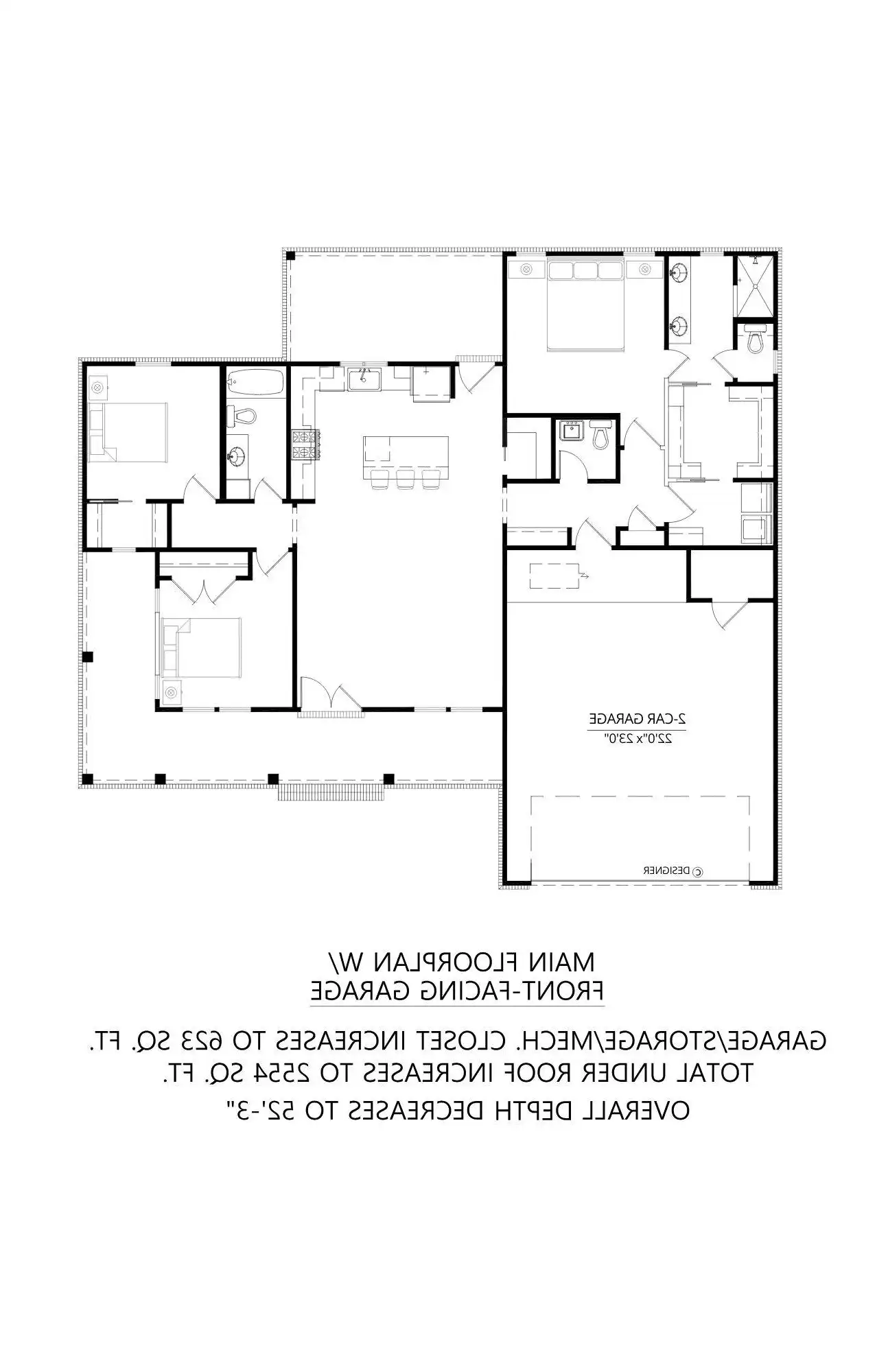 Front Facing Garage Option
