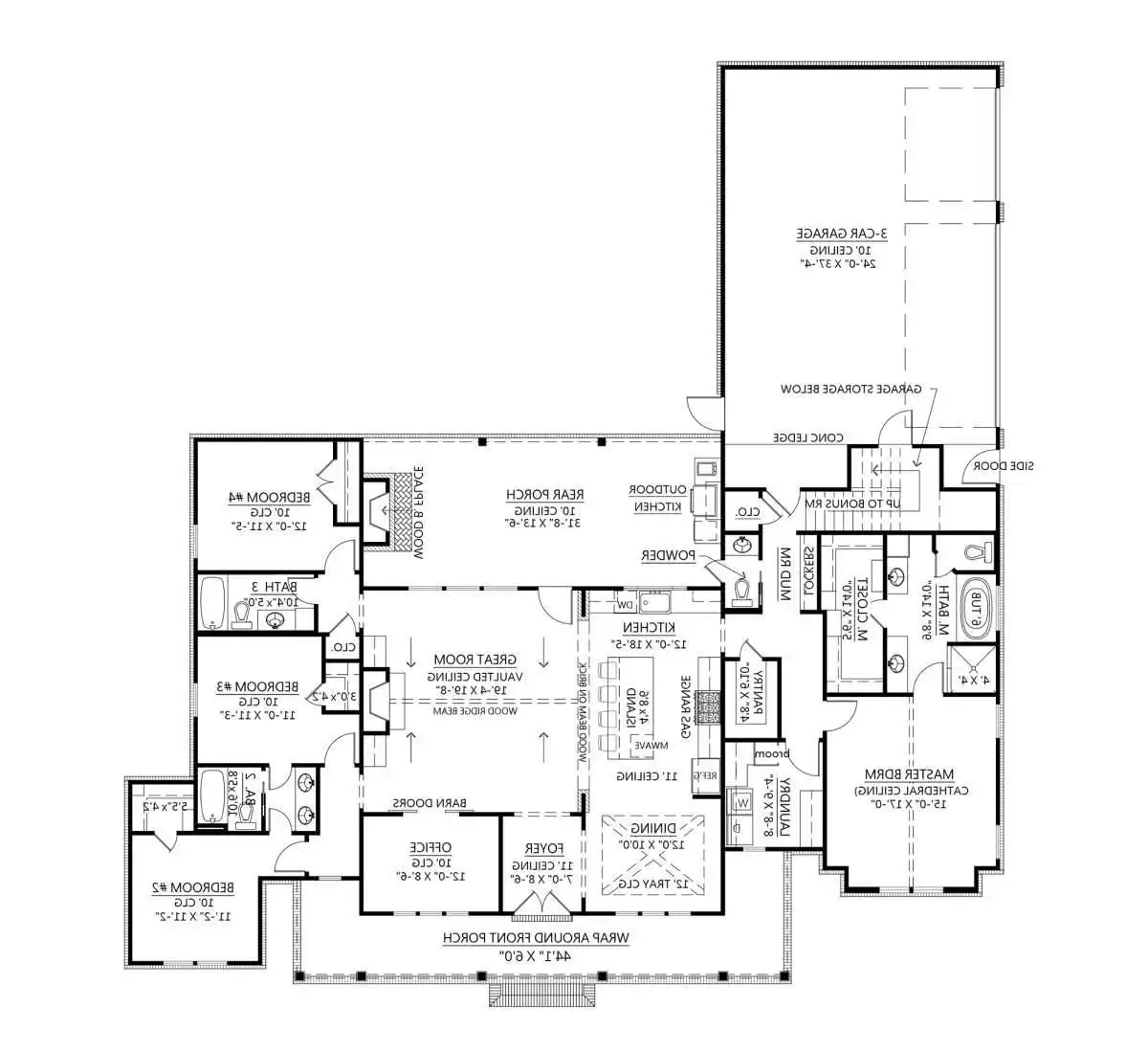 Bonus Room Stair Location