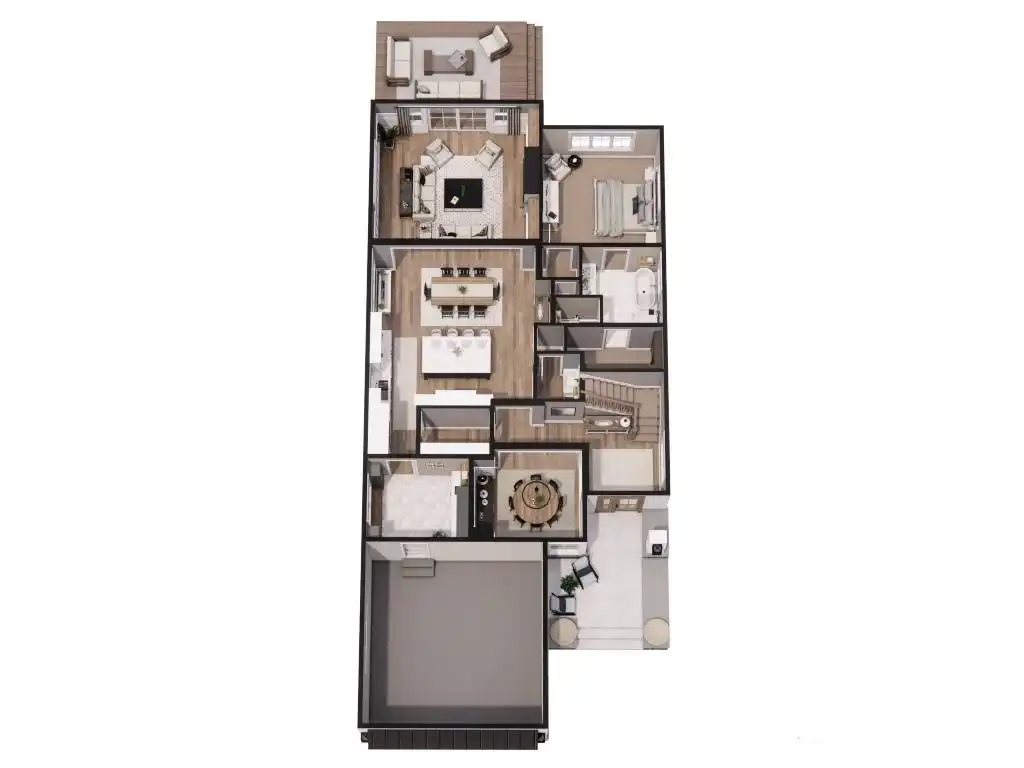3D First Floor Plan