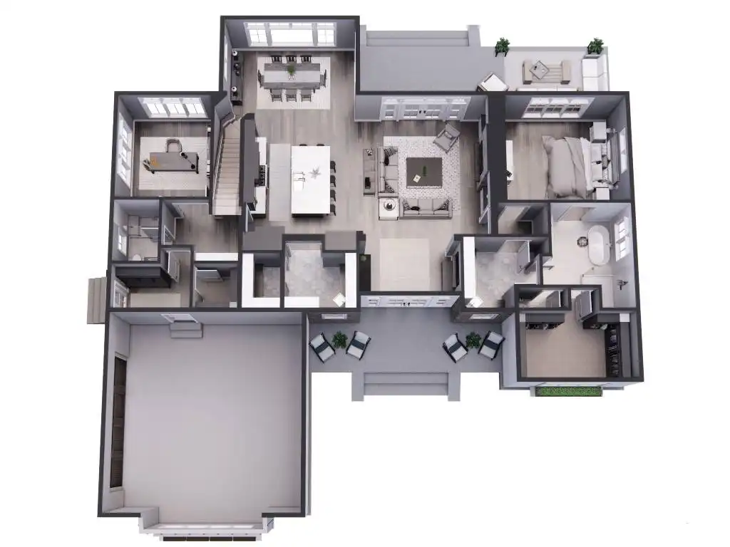 3D First Floor Plan