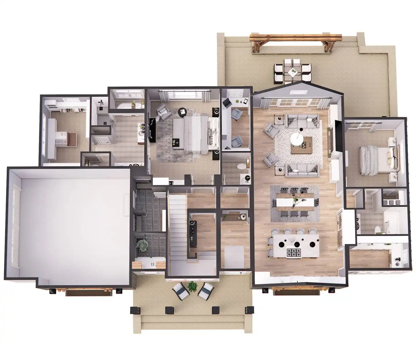 3D 1st Floor Plan