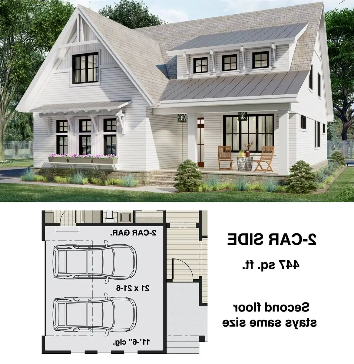 2-Car Side Entry Option