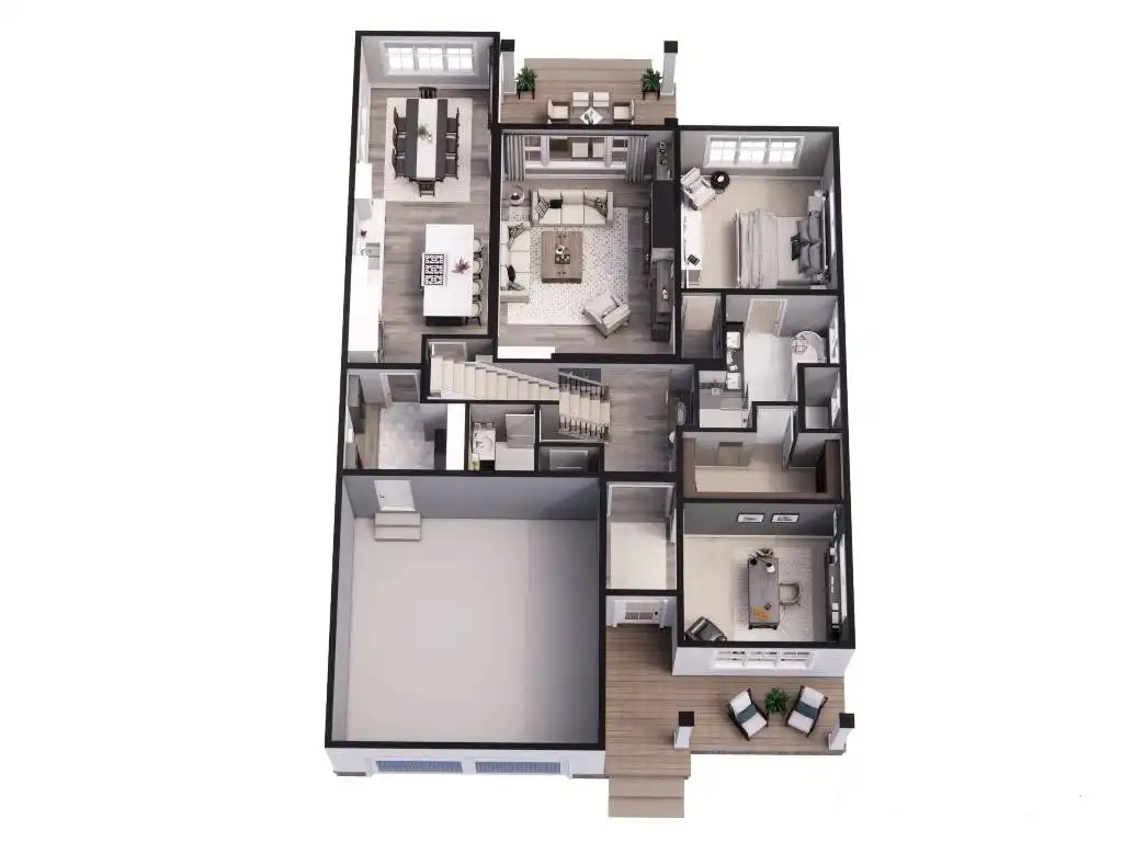 3D First Floor Plan