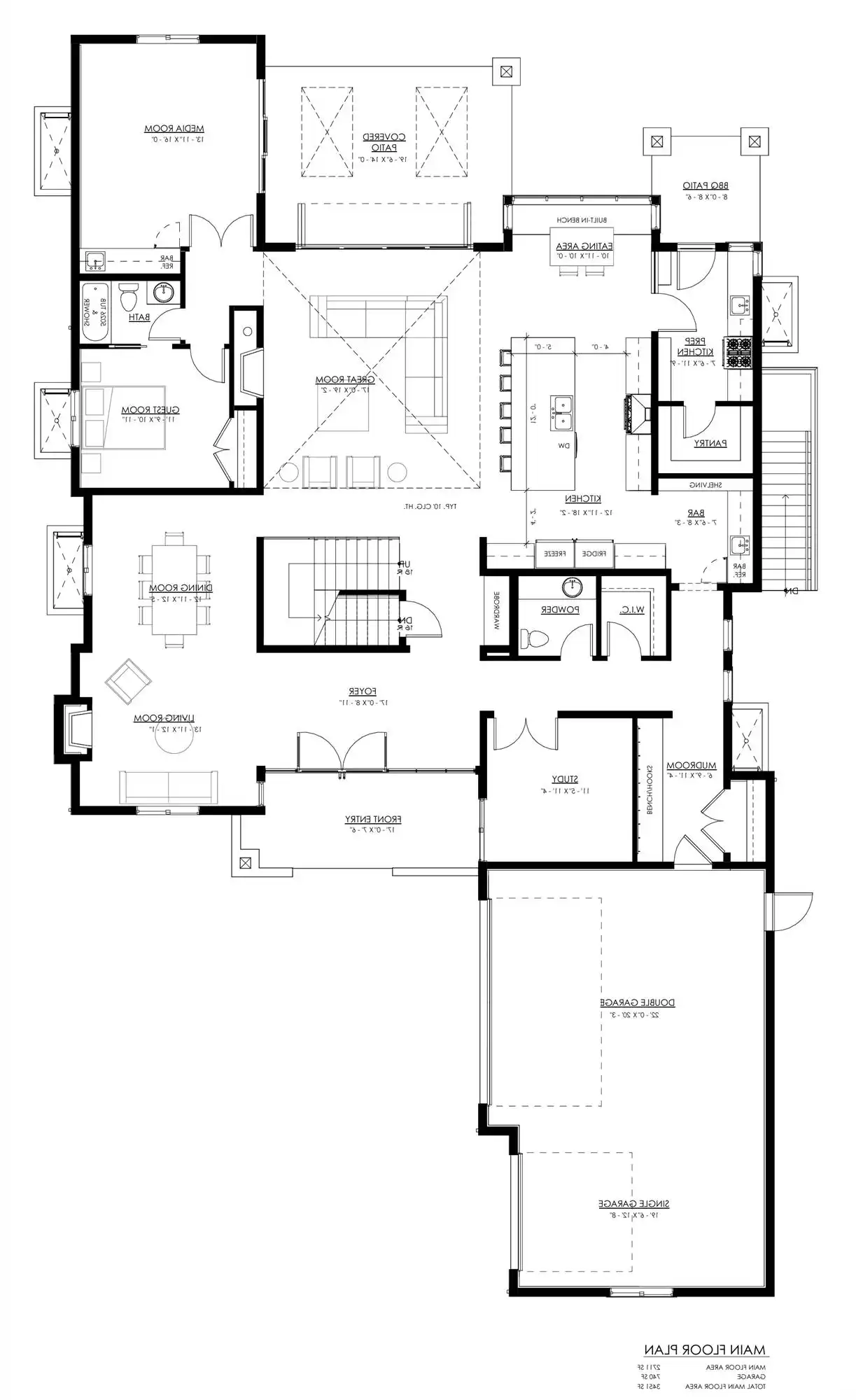 1st Floor with Optional 3-Car Garage