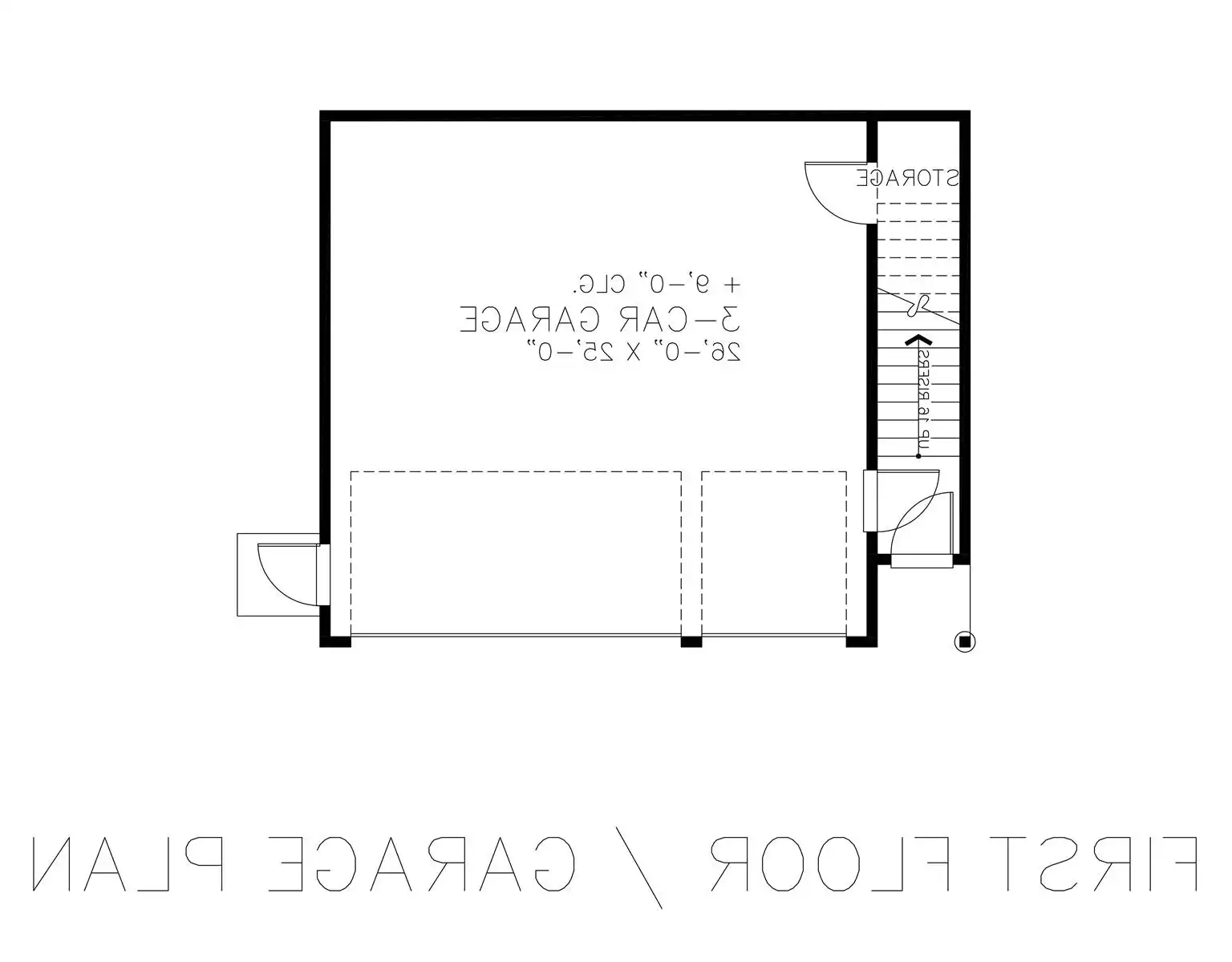First Floor - Garage