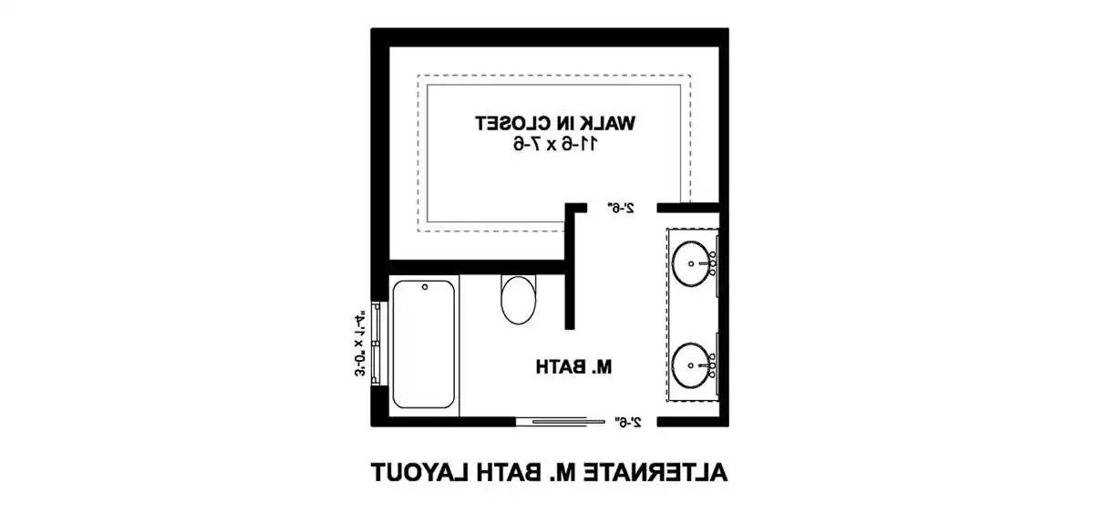 Alternate Bath Layout
