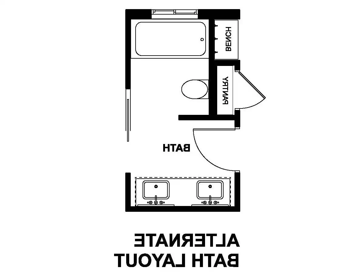 Alternate Bath Layout
