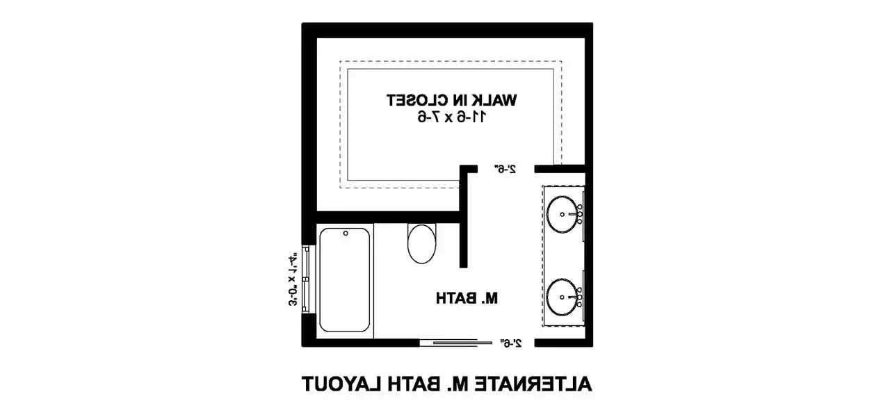 Alternate Bath Layout