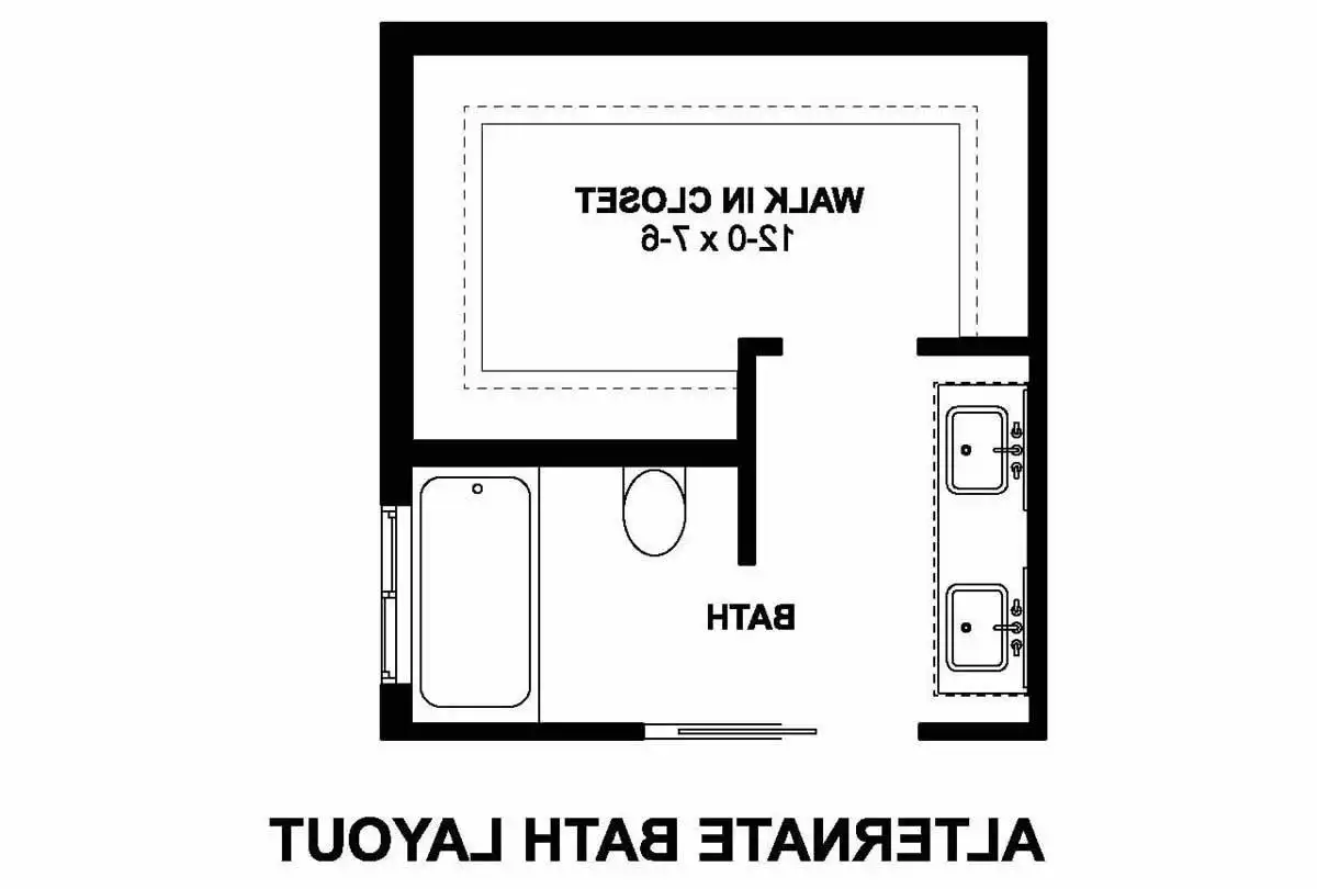 Alternate Bath Layout