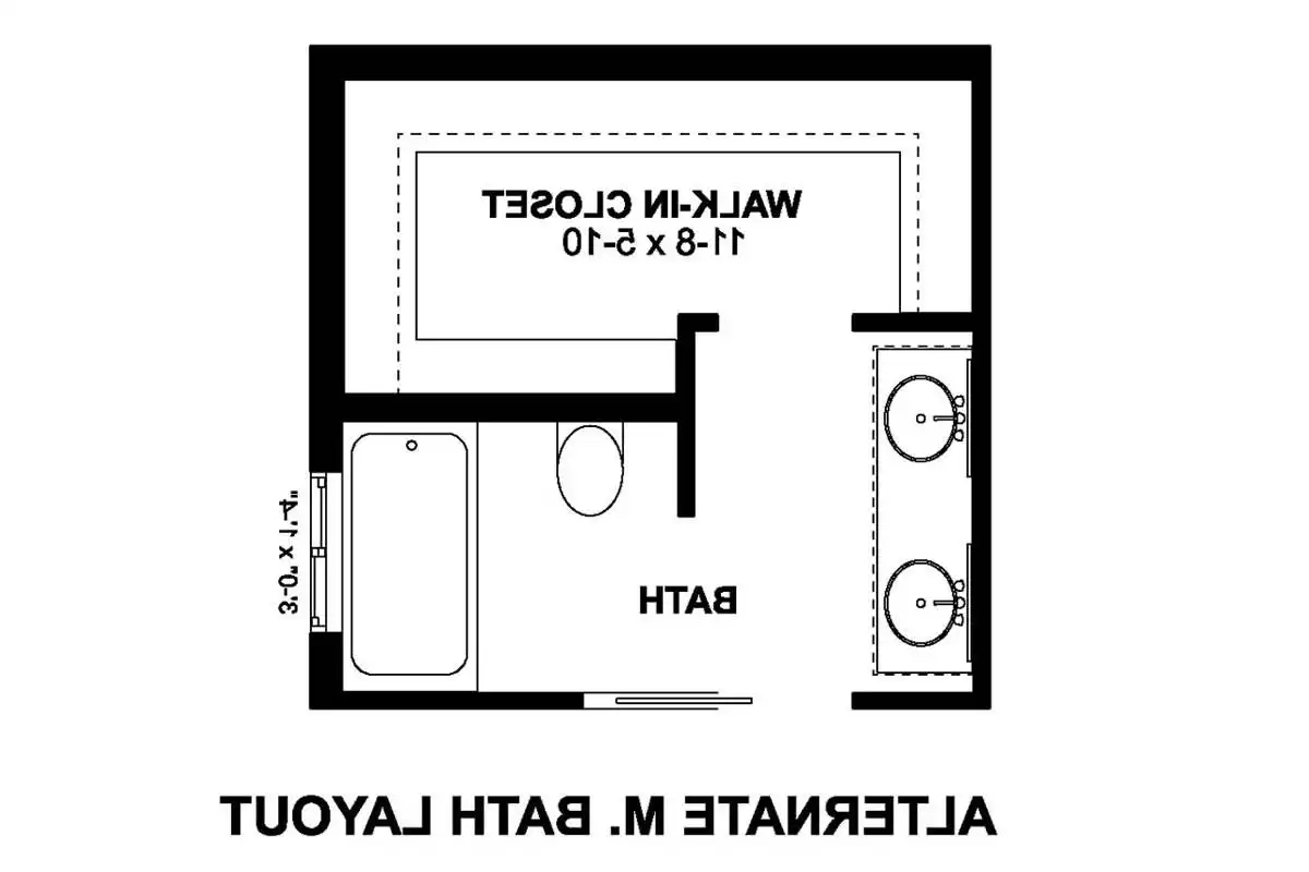 Alternate Bath Layout