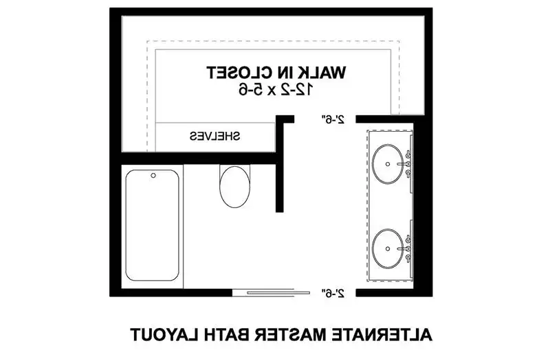 Alternate Bath Layout
