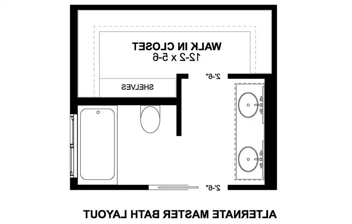 Alternate Bath Layout