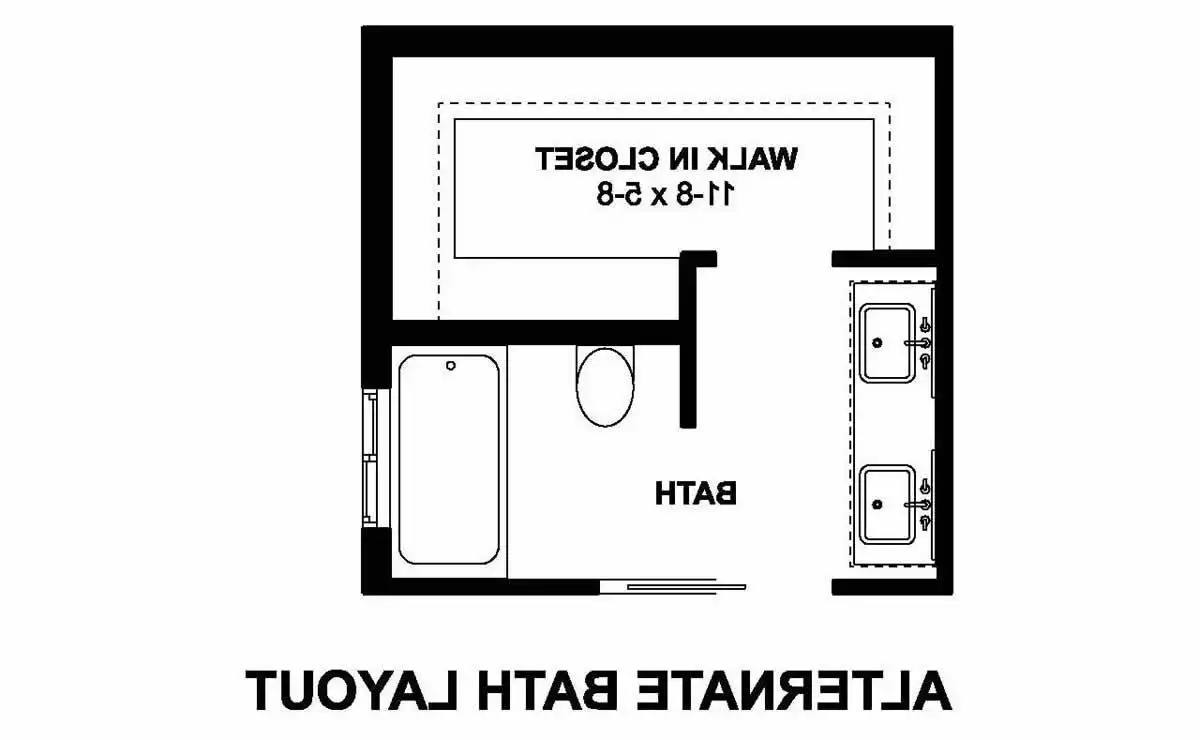 Alternate Bath Layout