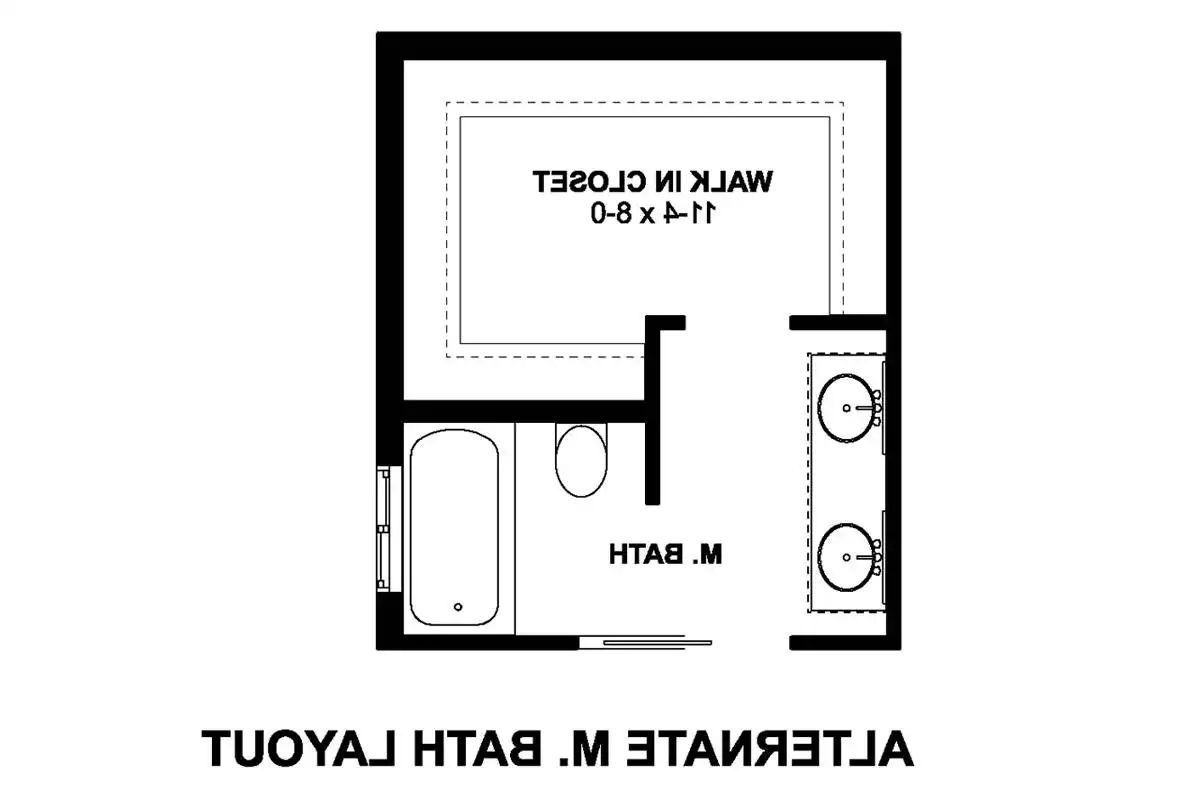 Alternate Bath Layout