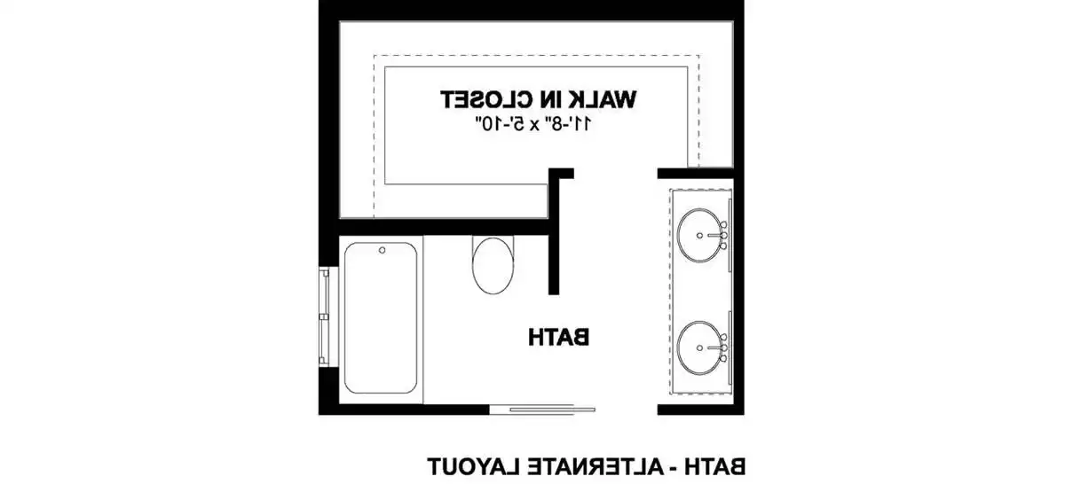 Alternate Bath Layout