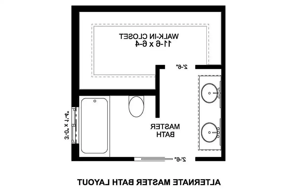 Alternate Bath Layout