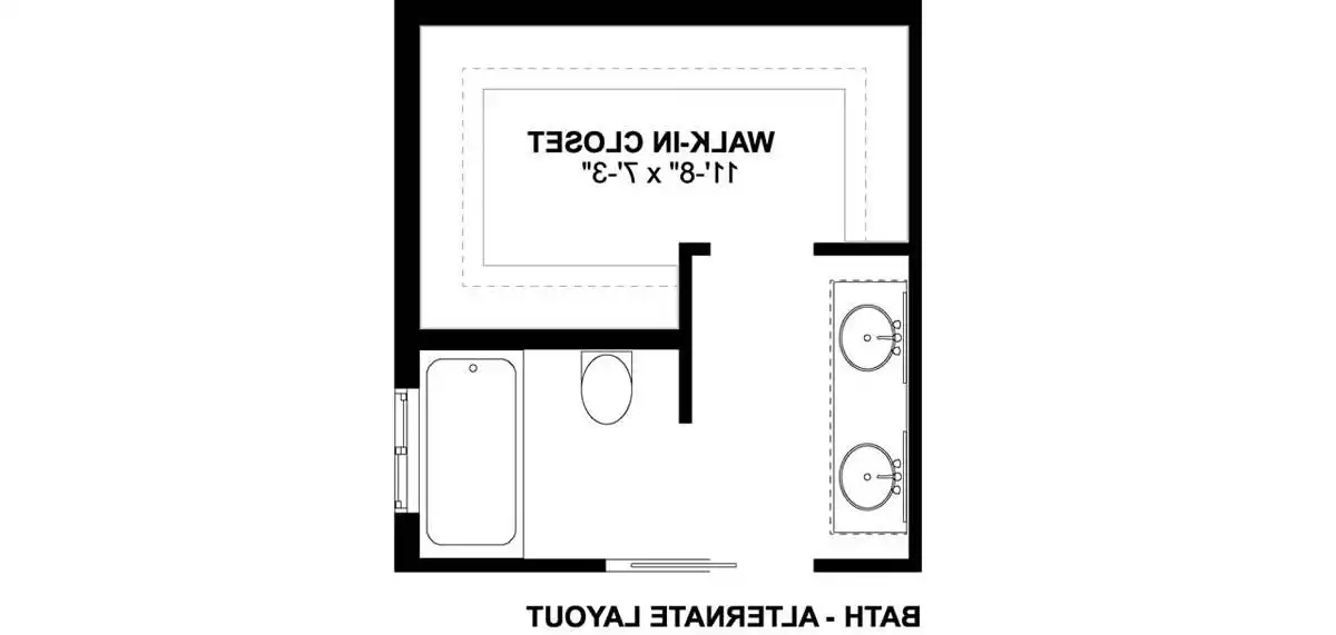 Alternate Bath Layout