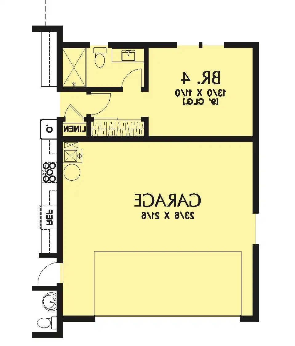 1st Floor with Optional Bedroom 4
