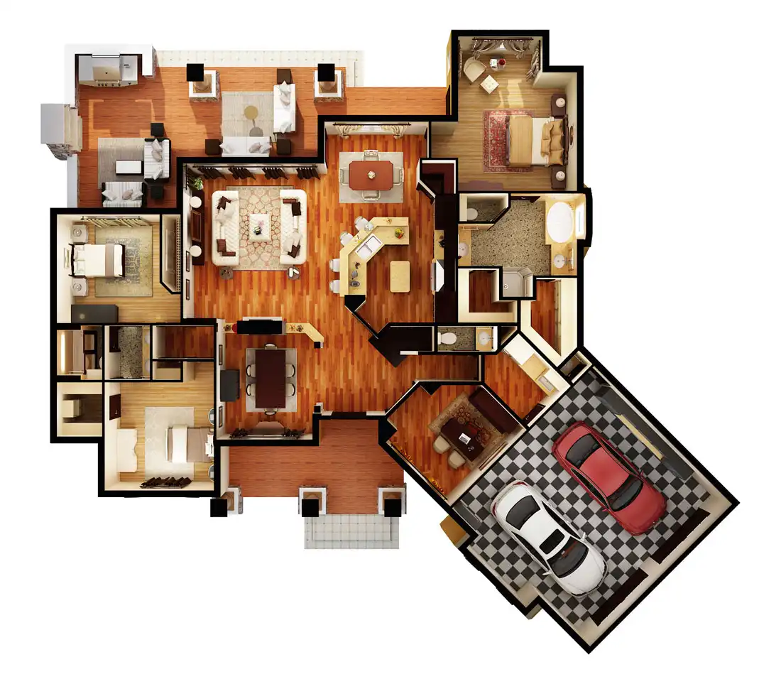First Floor Plan (3d)