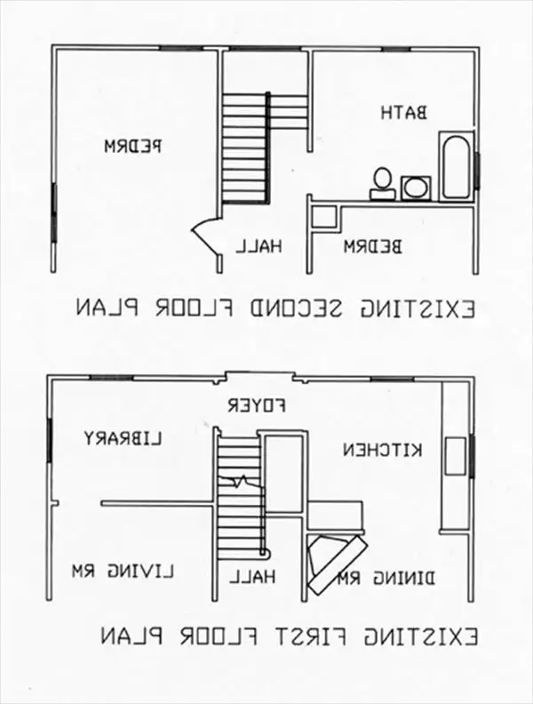 1st & 2nd Existing Floor Plans