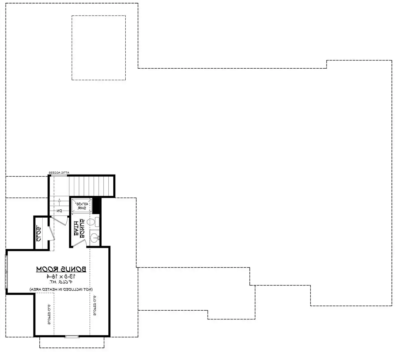 Optional Bonus Room Floor Plan