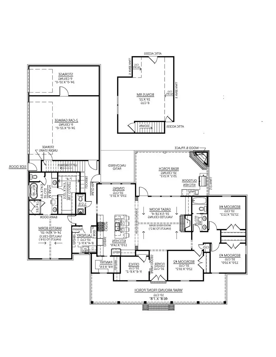 Optional Bonus Room Floor Plan
