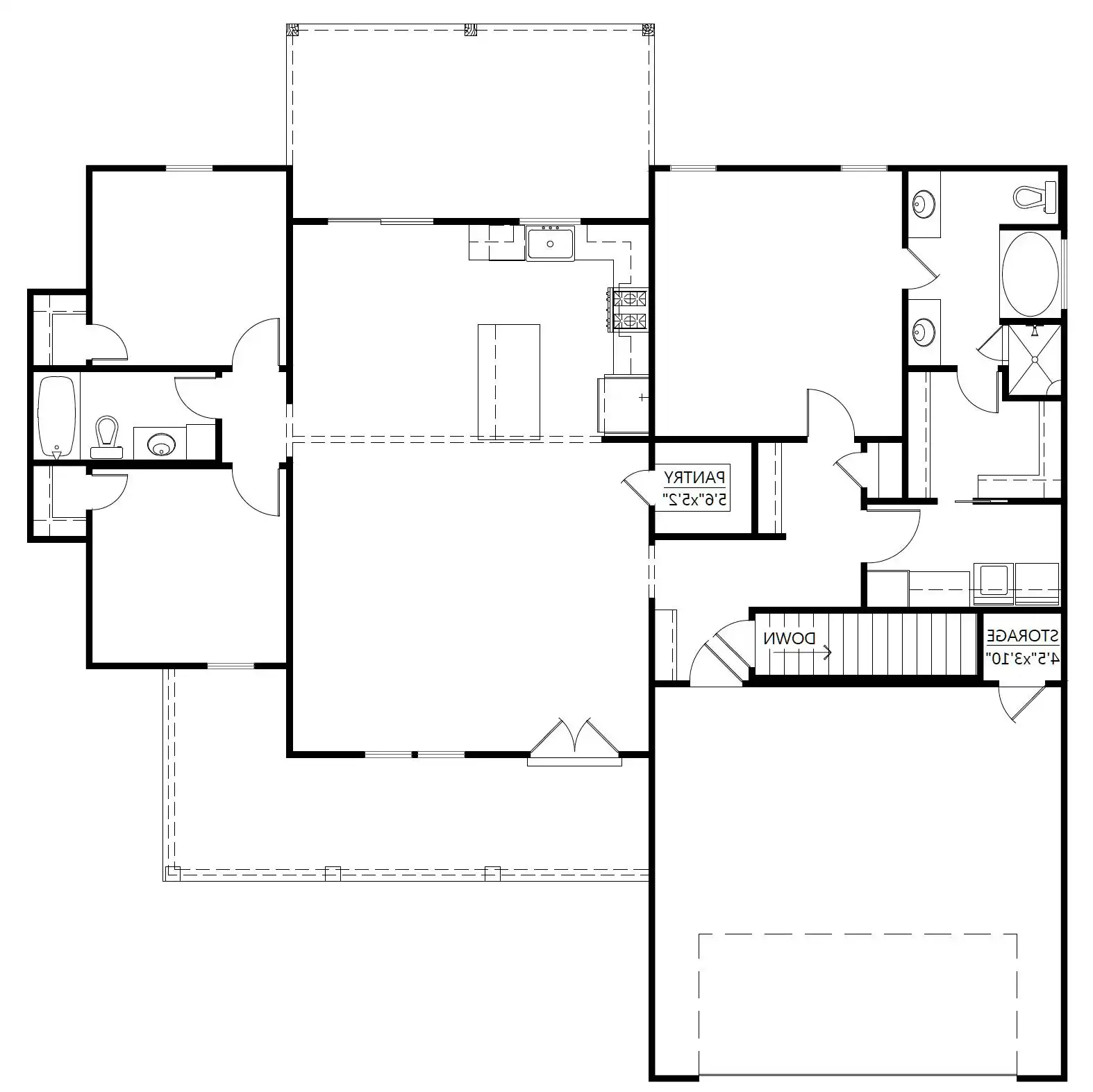 Main Floorplan with Staircase to Basement