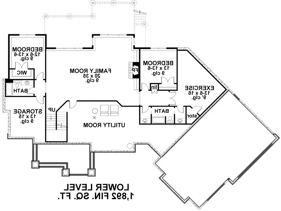 Lower Level Floor Plan
