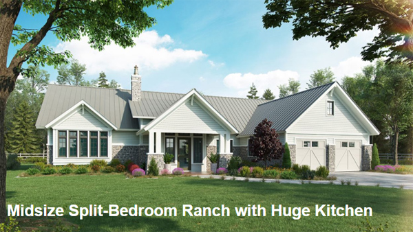 A Smartly Laid Out Ranch with Privacy for Bedrooms and an Amazing Kitchen and Master Suite