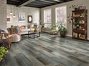 This Wide Plank Flooring Choice Has a Timeworn Painted Look