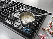 This Gas Range Has Built-in Ventilation, So You Don't Need a Hood!