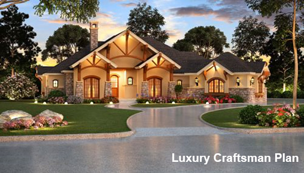 Amazing Luxury Craftsman House Plan