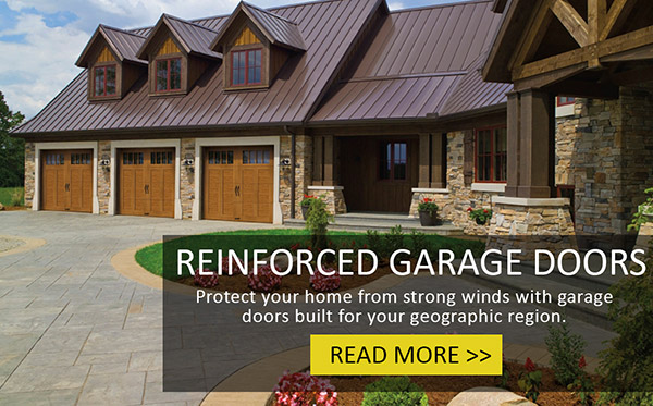 Beautiful Faux-Wood Garage Doors That Will Protect Against Coastal Storm Winds