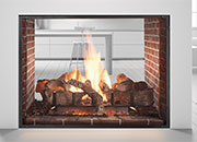 Gorgeous See-Through Fireplace from Heat & Glo®