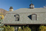 Earthy Tones Brought to a Cottage with Slate Roofing