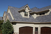 A Stunning European Color Blend on a Synthetic Slate Roof