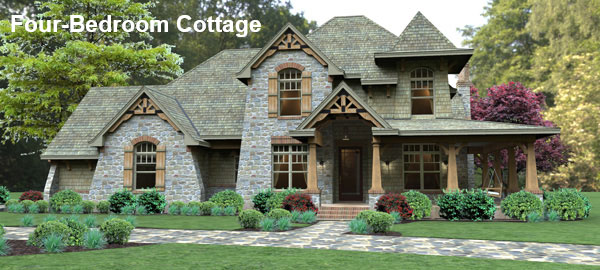 This Beautiful Craftsman Has Gables and a Stone and Shingle Exterior