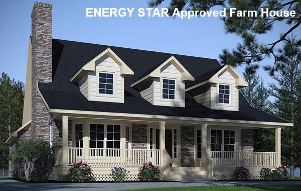 Modest Three-Bedroom Farm House with Eco-Friendly Finishing Suggestions