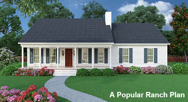 A Three-Bedroom Plan with a Great Layout