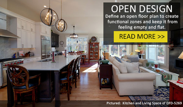 Learn How to Define an Open Floor Plan with Furniture and Lighting!