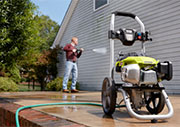 A Pressure Washer to Clean Brick, Stone, Wood Decks, and Siding!