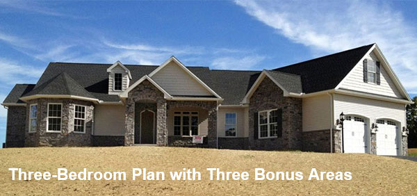 This Home Has All Main Living Spaces on One Level, and Three Bonus Rooms Upstairs!