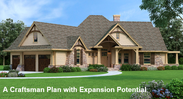 This Stunning Craftsman Home Based on a Popular Plan Has an Amazing Lower Level Future Expansion!