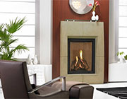 A Portrait-Oriented Fireplace That Is Perfect For Tight Spaces and Edgy Designs