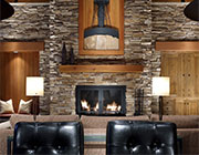 A Stone Fireplace Surround for Rustic Appeal