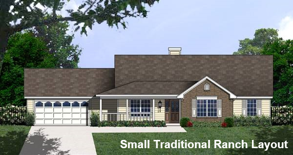 A Three Bedroom Home with Grouped Bedrooms in 1,541 Square Feet